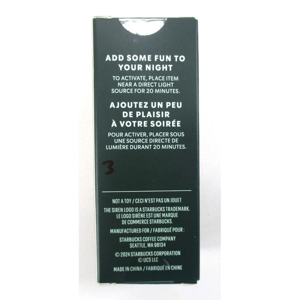 NEW Starbucks Wicked Ephelba Green Cold Cup Ornament Keychain Glow In The Dark‎